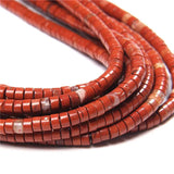 2x4mm Agat Tube Beads Jaspe Spacer Loose Beads