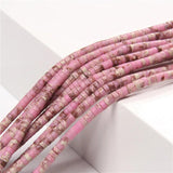 2x4mm Agat Tube Beads Jaspe Spacer Loose Beads