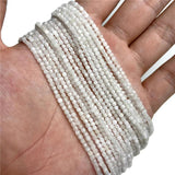 Moonstone Cube Square Beads 2-3mm Loose Spacer Stone for DIY Necklace Bracelet