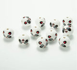 20mm Panda Fox Wooden Beads Bracelet Necklace Crafts Jewelry Making