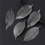 5PCS Colorful Leaf Pendant Charms For DIY Jewelry Making 40-60mm
