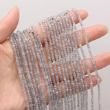 Faceted Flash Labradorite Stone Beads 3x2mm