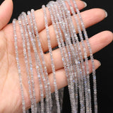 Faceted Flash Labradorite Stone Beads 3x2mm