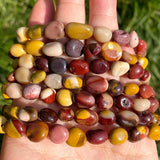 8-10mm Irregular Mookaite Stone Beads DIY Jewelry Making 15 Inches