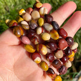 8-10mm Irregular Mookaite Stone Beads DIY Jewelry Making 15 Inches