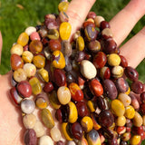 8-10mm Irregular Mookaite Stone Beads DIY Jewelry Making 15 Inches