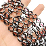 Hematite Natural Stone Round Spacers Beads 10/12MM for Bracelet Making