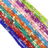 2x4mm Pine Stone Rectangular Tube Beads Flower Charm