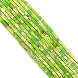 2x4mm Pine Stone Rectangular Tube Beads Flower Charm
