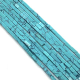 2x4mm Pine Stone Rectangular Tube Beads Flower Charm