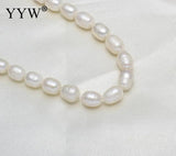 8-9mm Rice Freshwater Pearl Beads DIY Necklace Bracelet Jewelry Making