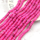 7-8mm Natural Shell Stone Beads Spacer Beads Dyed For Jewelry
