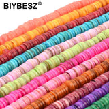 7-8mm Natural Shell Stone Beads Spacer Beads Dyed For Jewelry