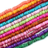 7-8mm Natural Shell Stone Beads Spacer Beads Dyed For Jewelry