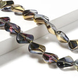 Multicolor Glass Beads Irregular Spacer Beads DIY Jewelry 16mm x 10mm