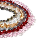 Multicolor Glass Beads Irregular Spacer Beads DIY Jewelry 16mm x 10mm
