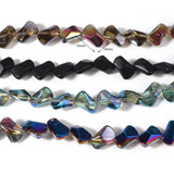 Multicolor Glass Beads Irregular Spacer Beads DIY Jewelry 16mm x 10mm