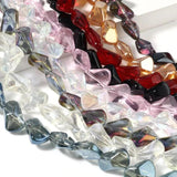 Multicolor Glass Beads Irregular Spacer Beads DIY Jewelry 16mm x 10mm