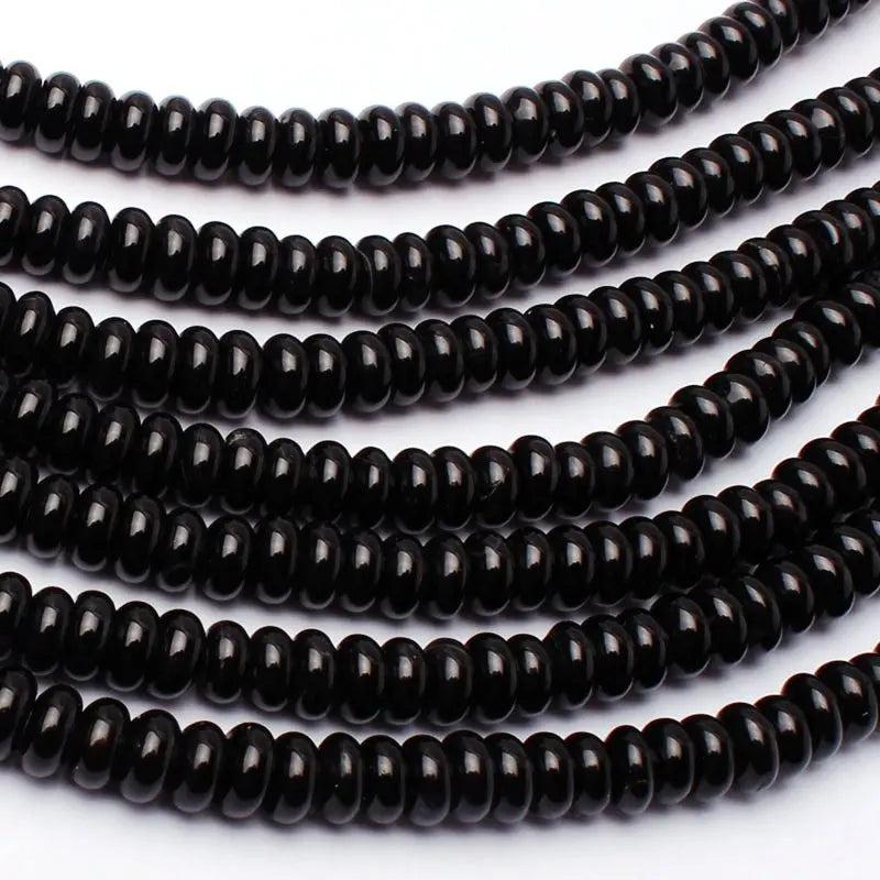 Natural Agates Stone Loose Beads 3x6mm Smooth Spacers Shape DIY Gem Bracelet