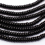 Natural Agates Stone Loose Beads 3x6mm Smooth Spacers Shape DIY Gem Bracelet