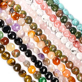 Natural Stone Faceted Round Beads for Jewelry Making DIY