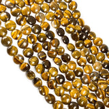 Natural Stone Faceted Round Beads for Jewelry Making DIY