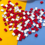 20PCS Colorful Rectangle Enamel Beads for Jewelry Making