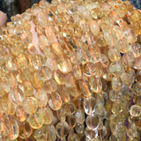Natural Stone Citrine Quartz Beads 14'' Strand for Jewelry Making