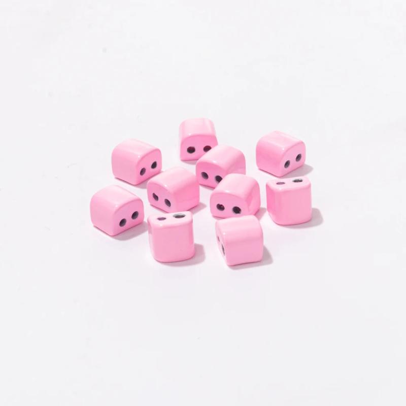 35pcs 5x6mm Enamel Beads For Bracelets Making DIY Colorful Beads