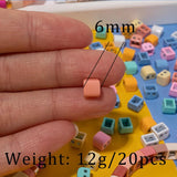35pcs 5x6mm Enamel Beads For Bracelets Making DIY Colorful Beads