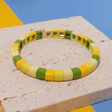 35pcs 5x6mm Enamel Beads For Bracelets Making DIY Colorful Beads
