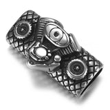 Stainless Steel Motor Engine Slide Beads 12x6mm Hole Charms for Men Bracelet