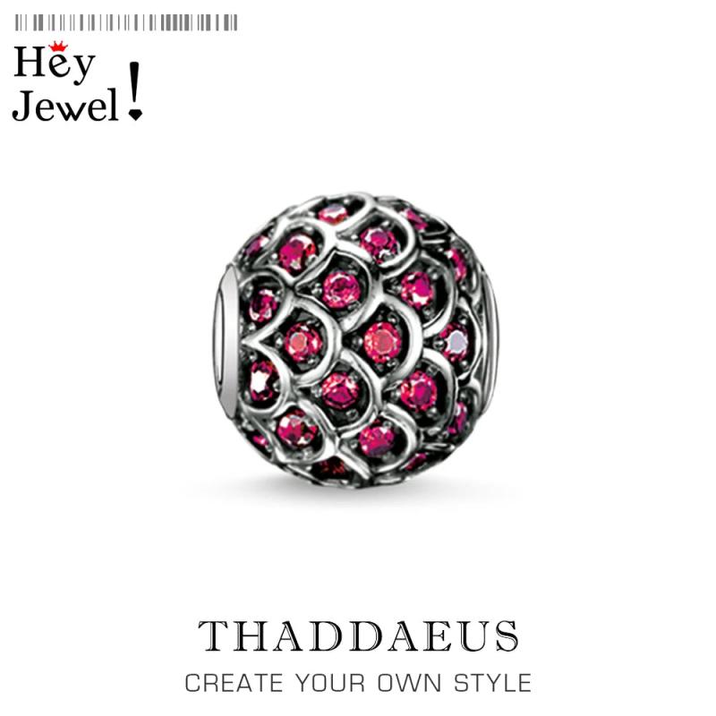 Red Fish & Rhinestone Beads for Bracelet or Necklace