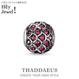 Red Fish & Rhinestone Beads for Bracelet or Necklace