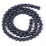 Natural Stone Beads Round Pearl for Jewelry Making 4-9mm 15''
