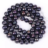 Natural Stone Beads Round Pearl for Jewelry Making 4-9mm 15''