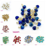 Jades Stone Spacer Beads 8x10mm Faceted Oval Shape 5Pcs