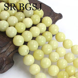 Natural Stone Lemon Jade Round Spacer Beads 6/8/10mm