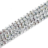 Austrian Crystal Beads 6x8mm 50pcs Flat Round Glass Bead