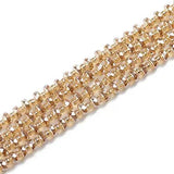 Austrian Crystal Beads 6x8mm 50pcs Flat Round Glass Bead