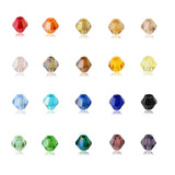 1000pcs 4mm Bicone Crystal Beads Glass Beads Loose Spacer Beads Jewelry Making