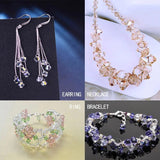 1000pcs 4mm Bicone Crystal Beads Glass Beads Loose Spacer Beads Jewelry Making