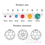 Austria Green Faceted Ball Bead 2-12MM for Jewelry Making