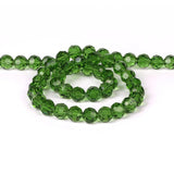 Austria Green Faceted Ball Bead 2-12MM for Jewelry Making