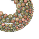 Unakite Stone Beads Charm Round Loose Beads Jewelry Making DIY Necklace Bracelet