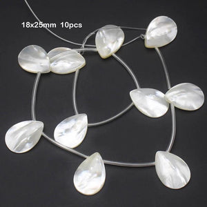 10pcs Natural Mother of Pearl Shell for DIY Jewelry Making