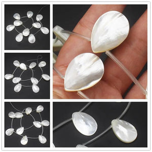 10pcs Natural Mother of Pearl Shell for DIY Jewelry Making