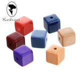 20 pcs Resin Square Beads Pendants Charms DIY Jewelry Accessory