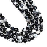 Striped Agate Round Beads for Jewelry Making 8-10MM Size