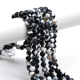 Striped Agate Round Beads for Jewelry Making 8-10MM Size